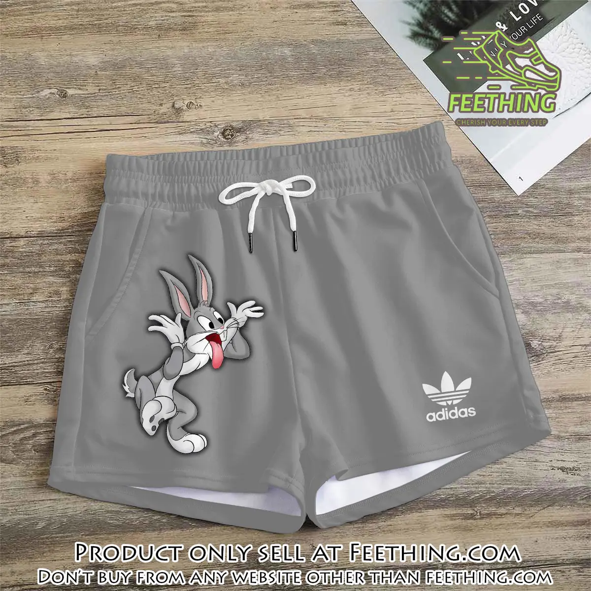 Premium bugs bunny in adidas women shorts lady beach shorts wms1078 ft5933140